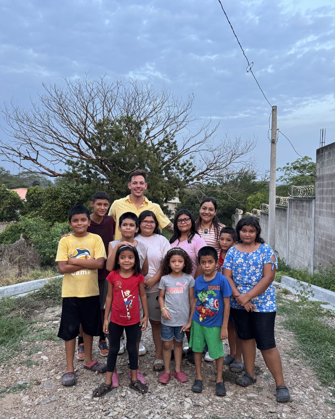 Together with the orphanage family